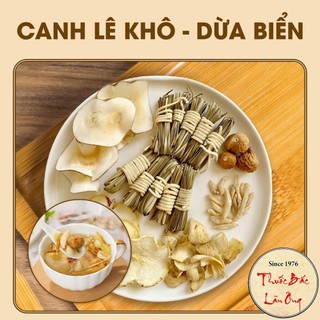 Canh lê khô dừa biển, set canh dưỡng sinh nhuận phế, gói canh phù hợp mọi lứa tuổi - Lãn Ông
