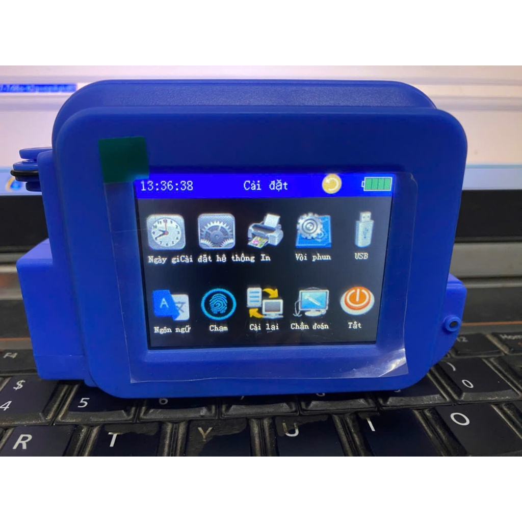 Máy in Date,in QR code mini cầm tay - Tiếng việt - in chai lọ nhỏ ...