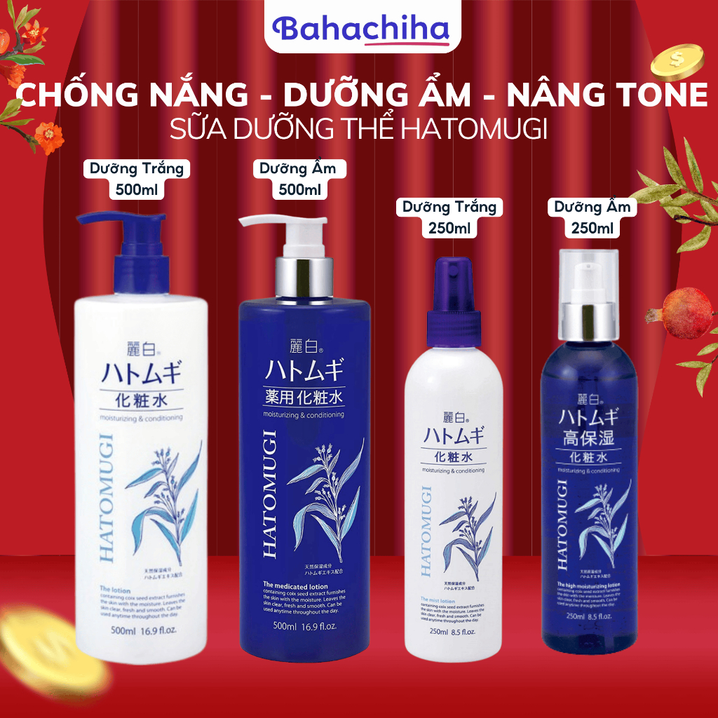 Ảnh Nước hoa hồng trắng da Reihaku Hatomugi dưỡng ẩm chiết xuất tự nhiên lành tính cho mọi loại da Nhật Bản - Bahachiha 1