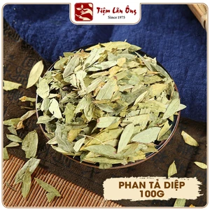 Lá phan tả diệp 100g, trà phan tả diệp lá xanh, không vụn, hỗ trợ thải độc ruột, ngừa táo bón