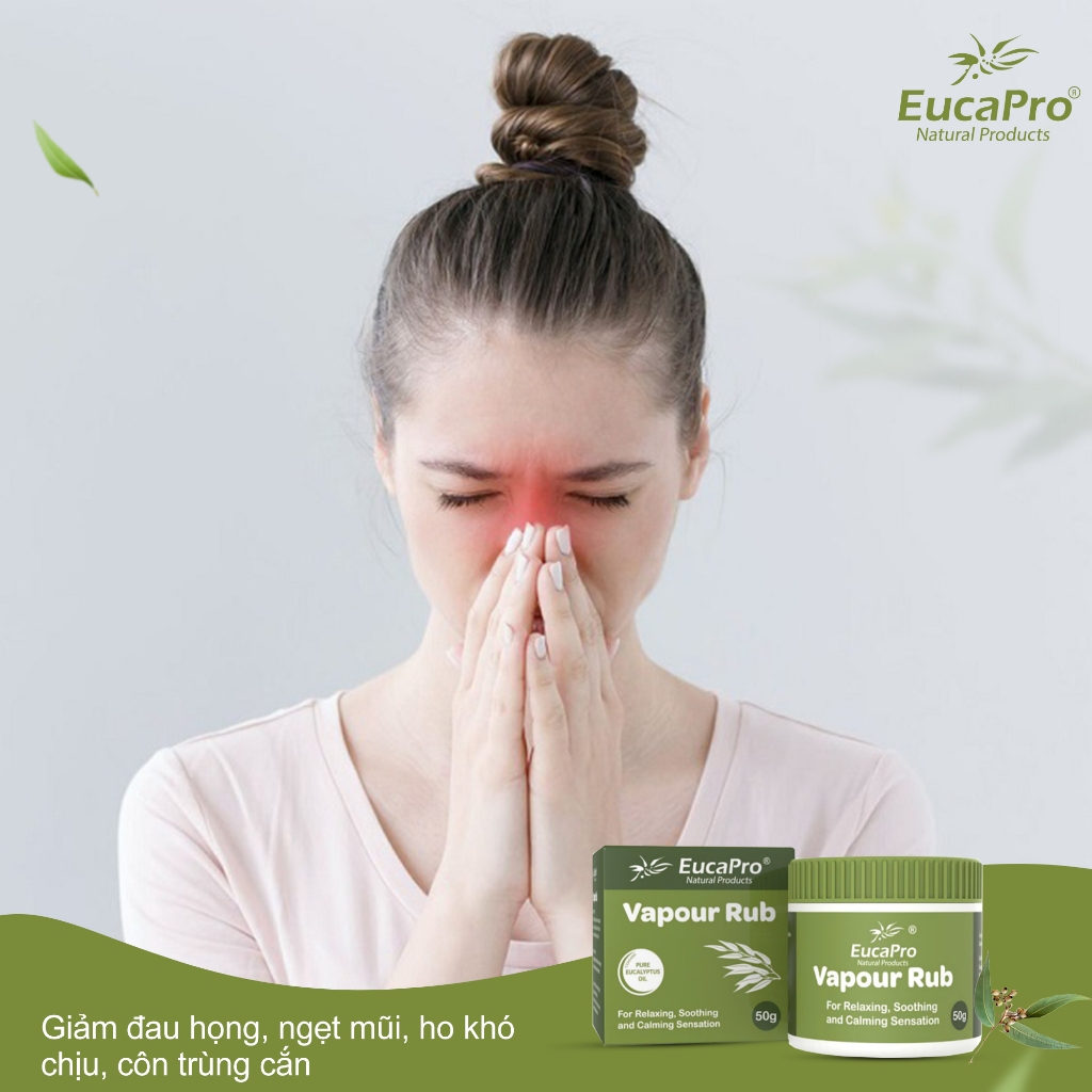 Cao Xoa Bóp Hiệu EucaPro Natural Products Chiết Xuất Khuynh Diệp 15g & 50g