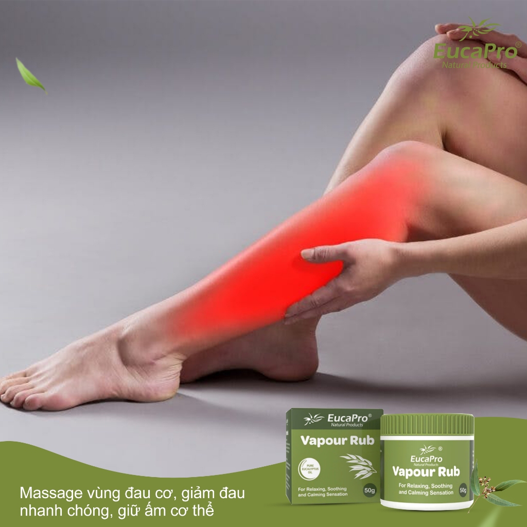 Cao Xoa Bóp Hiệu EucaPro Natural Products Chiết Xuất Khuynh Diệp 15g & 50g