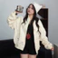 Áo Bomber Tay Nhún GODMOTHER Áo Khoác Nam Nữ Khoá Zip Tay Phồng Phong Cách Trẻ Trung Năng Động