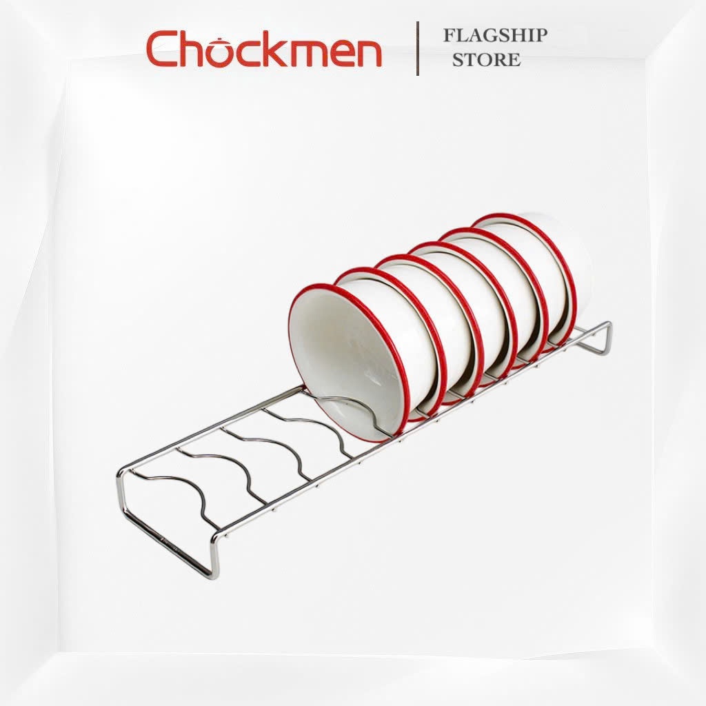 Khay Úp Chén Bát CHOCKMEN Inox Dày Dặn GIá Kệ Để Bát Chén Đĩa Ráo Nước Khay Inox Để Trên Mặt Bàn Bếp Tủ Để Đồ