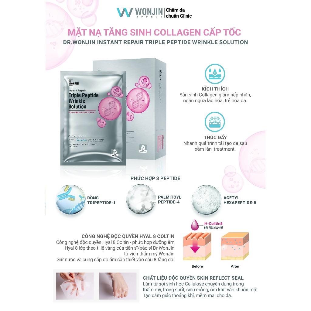Ảnh Combo 10 Mặt Nạ Mix DR.WonJin Instant  Repair Solution Mask 30g x10 [KOL] 2