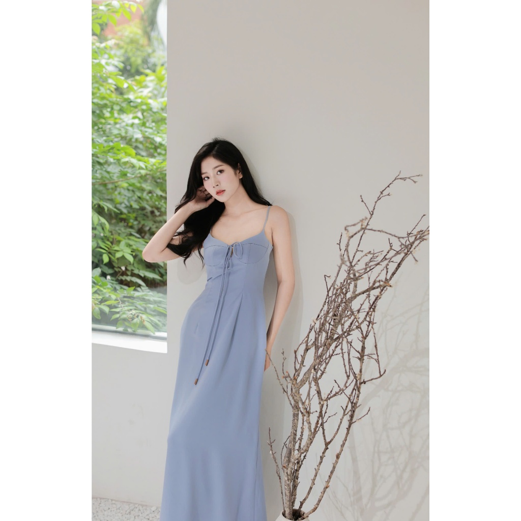 Orli daily | Anna Pink/ Anna Blue Dress | Đầm cúp ngực 2 dây| suông dài