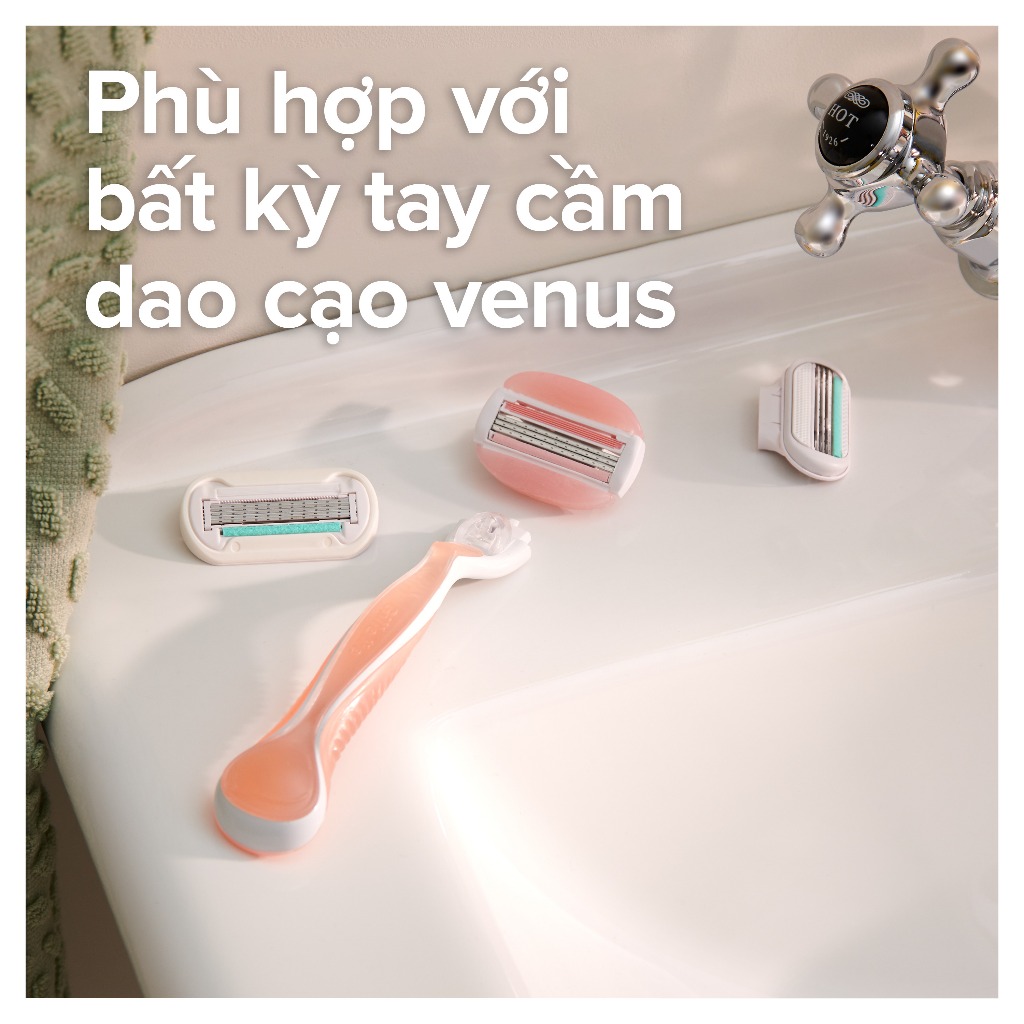 Ảnh Dao Cạo Nữ Gillette Venus Hương Hoa Trà Trắng White Tea - Hộp 1 Cán 2 Lưỡi dao cạo 4