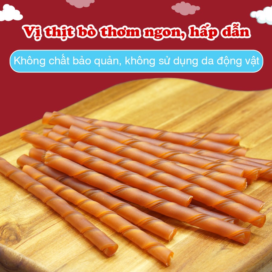 Snack Cho Chó Que Gặm Hương Sữa/Bò/Phô Mai DoggyMan 120g