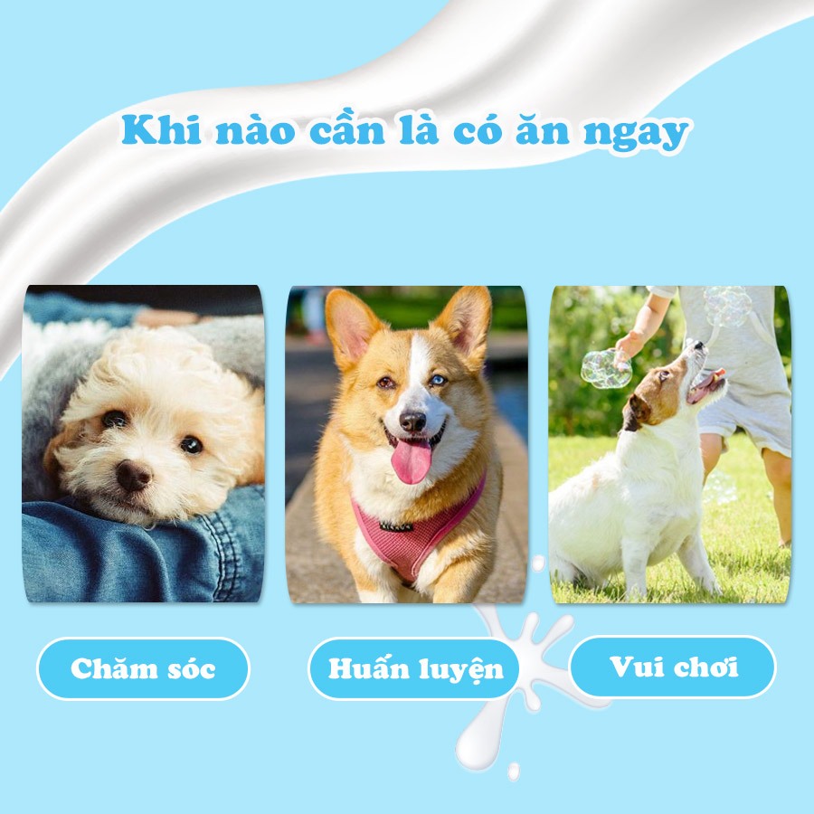 Snack Cho Chó Que Gặm Hương Sữa/Bò/Phô Mai DoggyMan 120g