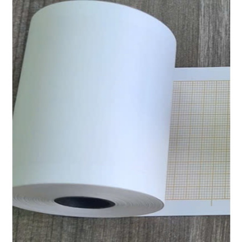 Hộp 10 cuộn GIẤY ĐIỆN TIM 3 cần kẻ sọc 63x30m. Giấy in điện tim 3 cần.