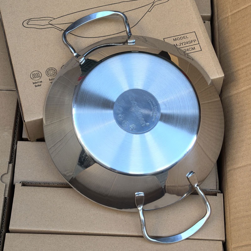 Nồi Đa Năng CHOCKMEN Inox 18/10 Size 20-24CM Chảo Rán Xào Đa Năng Chảo Nướng Bỏ Lò Dùng Mọi Loại Bếp