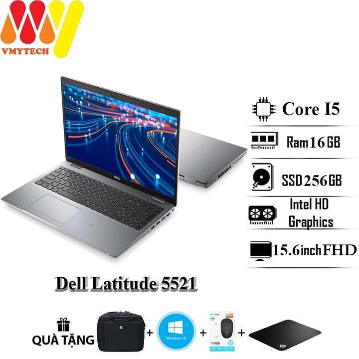 Dell Latitude 5521, Dell E5521 Core i5 11500H, Ram 16GB, SSD 256GB, màn 15.6inch FHD IPS cao cấp