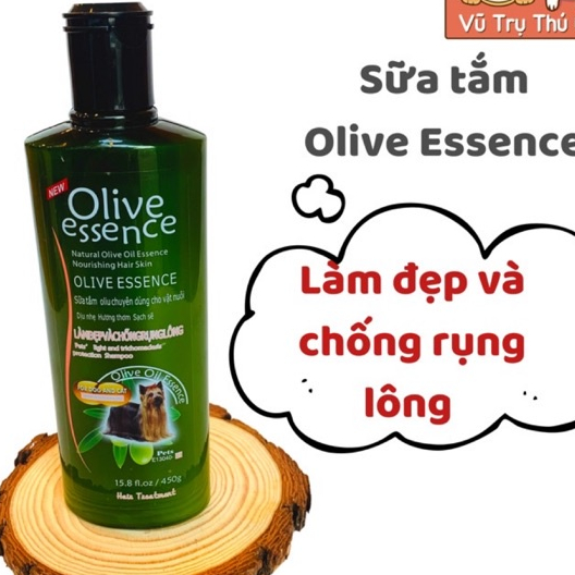 Sữa Tắm Cho Chó Mèo Olive Essence 450g
