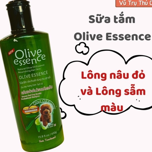 Sữa Tắm Cho Chó Mèo Olive Essence 450g