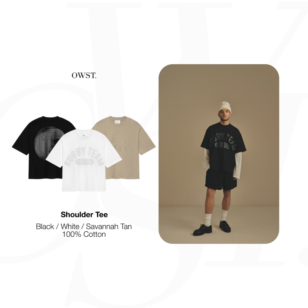 Áo thun Cotton drop-shoulder Hồ Tây