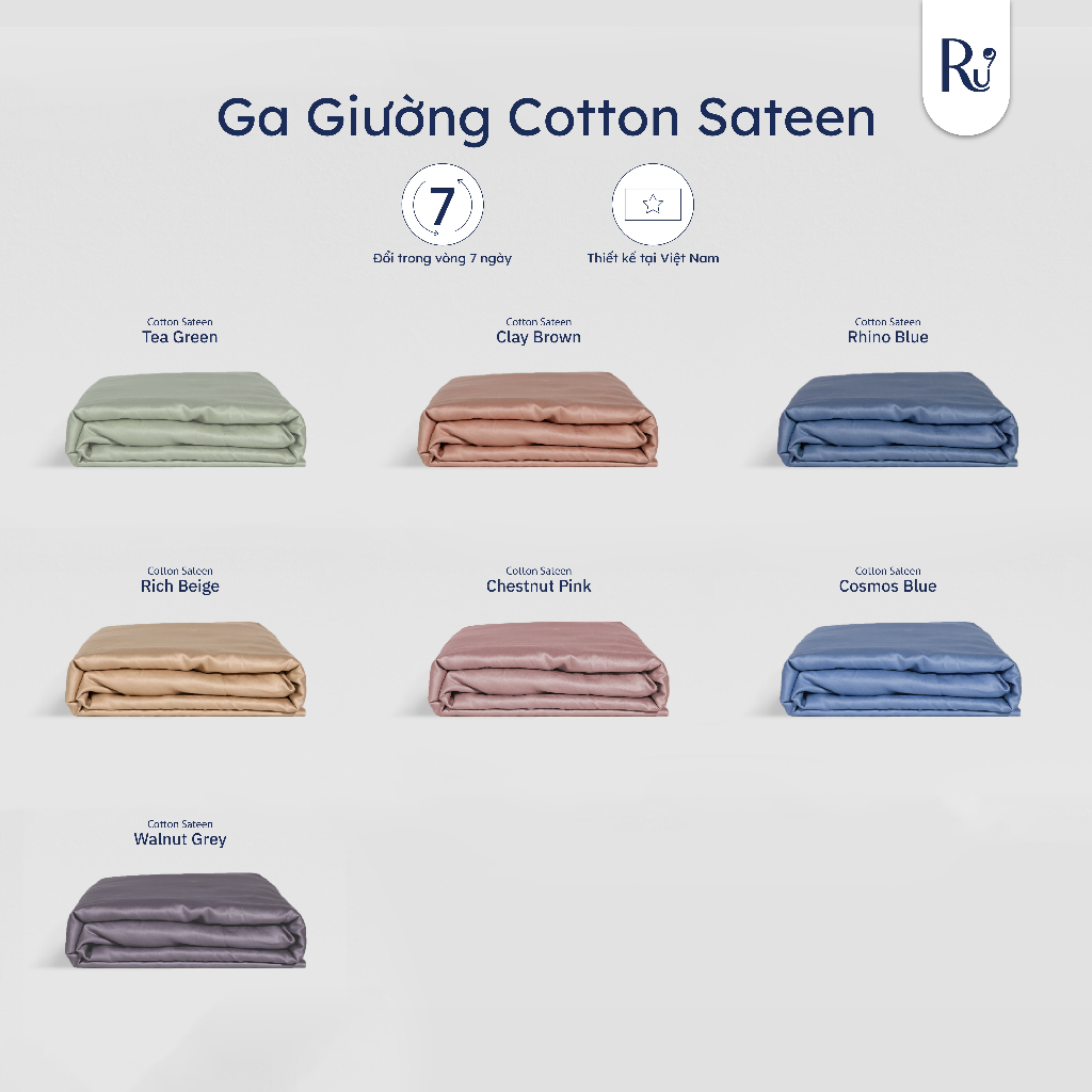 Ảnh Vỏ Ga Nệm Cotton Sateen 1