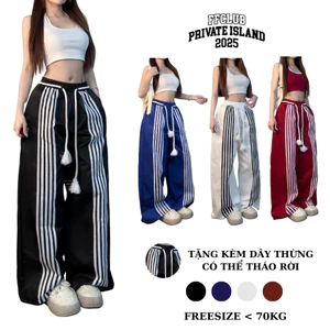 QUẦN DÙ ỐNG RỘNG PENTALINE KÈM DÂY THỪNG FFCLUB MIX - UNISEX NAM NỮ