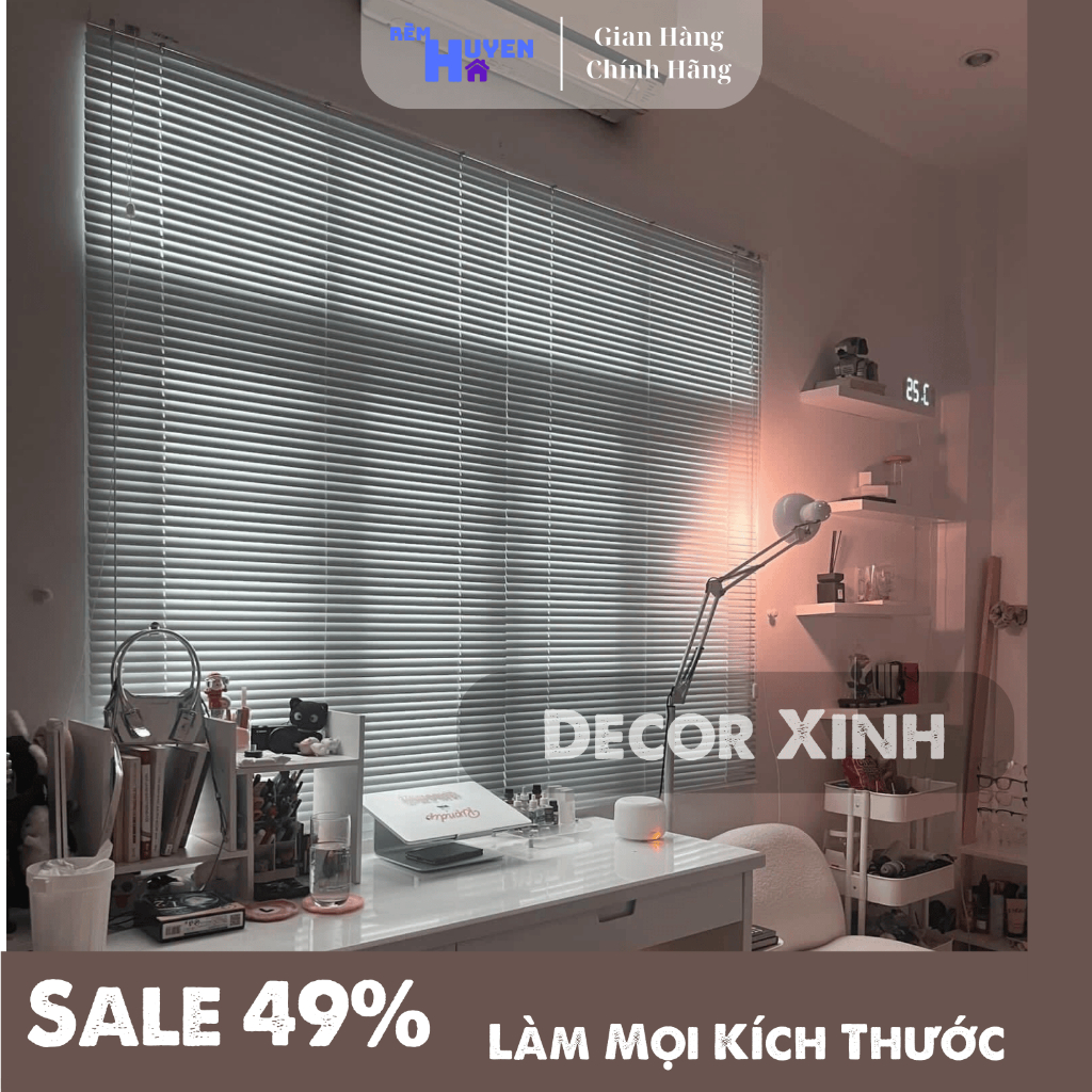 Rèm Sáo Nhôm Rèm Cửa Sổ Trang Trí Điều Chỉnh Ánh Sáng Chống Nắng Mưa ...