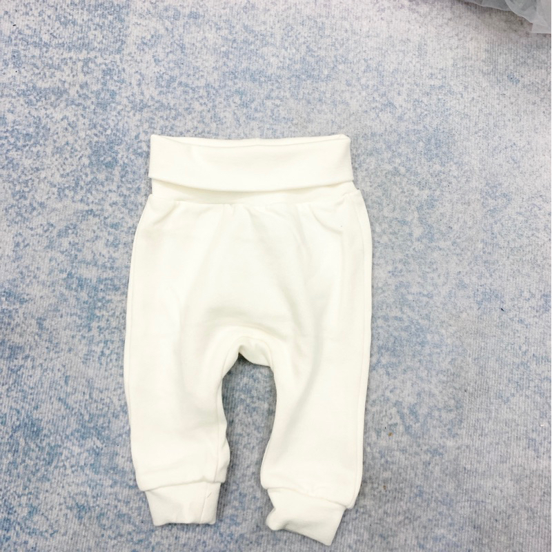 [MD187]❤️H&MM❤️ Quần cạp cao lót nỉ bông ấm áp màu trắng sữa cho bé xuất xịn