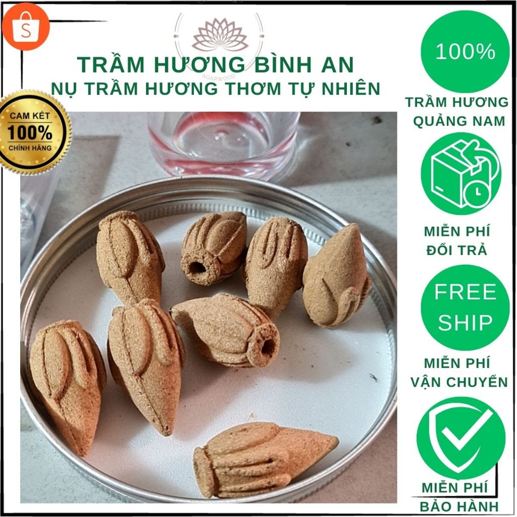 🔴[SALE Tháng 05]100 gram 50 nụ Trầm hương quảng nam phục vụ thờ cúng xông đốt thơm nhà cửa-Trầm hương Bình an.