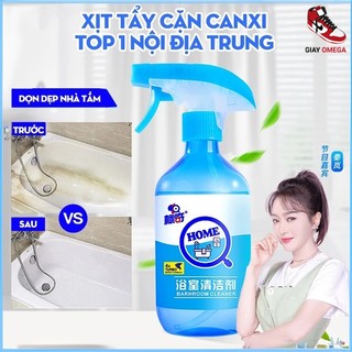 Xịt tẩy cặn canxi BIKI BATHROOM CLEANER 500ML tẩy kính, vòi sen,vòi lavabo, chậu sứ, chậu rửa mặt, gạch men, gương soi