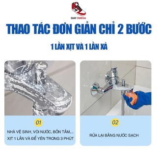 Xịt tẩy cặn canxi BIKI BATHROOM CLEANER 500ML tẩy kính, vòi sen,vòi lavabo, chậu sứ, chậu rửa mặt, gạch men, gương soi