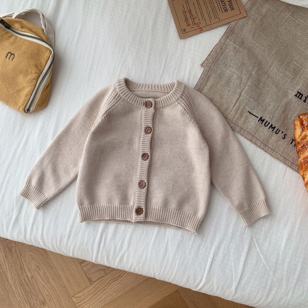(HÀNG CÓ SẴN) quảng châu - Cardigan Đỏ tết cho bé trai bé gái len thừng từ 6-16kg chất mềm mại vừa form cho bé