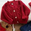 quảng châu - Cardigan Đỏ tết cho bé trai bé gái len thừng từ 6-16kg chất mềm mại vừa form cho bé