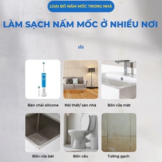 Xịt tẩy nấm mốc tường Bashiyomi 330ml công nghệ Nhật Bản đa năng dùng cho cả mốc silicone, mốc lâu ngày , mốc thạch cao