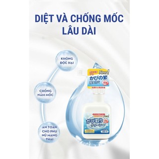 Xịt tẩy nấm mốc tường Bashiyomi 330ml công nghệ Nhật Bản đa năng dùng cho cả mốc silicone, mốc lâu ngày , mốc thạch cao