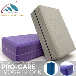 Gạch Tập Yoga, Gối Tập Yoga Xốp Cao Cấp EVA PRO-CARE Độ Cứng Cao - Hàng Chính Hãng Đài Loan (1 Cái)