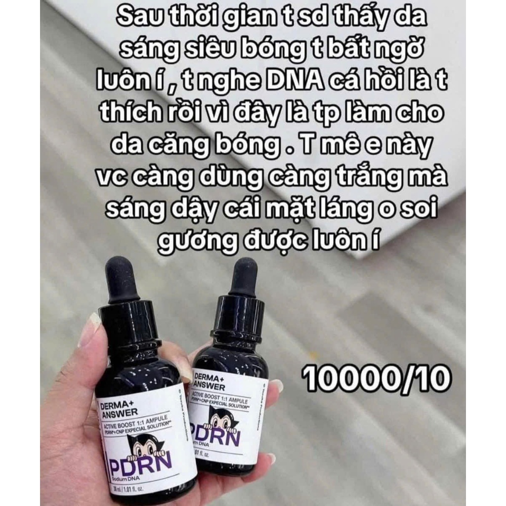 Serum CNP PDRN căng bóng sáng da hỗ trợ tái sinh Derma Answer Active Boost Ampule