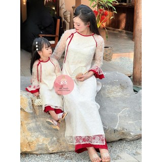 Áo Dài Thiết Kế cho Mẹ & Bé Gái " Ý Nhi "