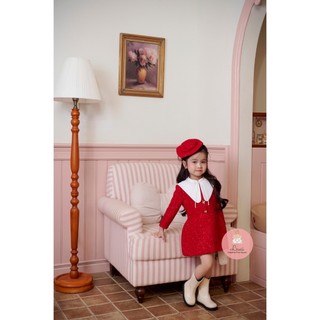 Set Váy Dạ TẾT Cho Bé " ROSE " Thiết Kế