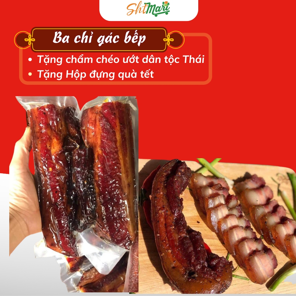 Thịt Ba Chỉ Gác Bếp Thịt Ba Rọi Hun Khói Đặc sản Tây Bắc Thơm Ngon Đặc ...