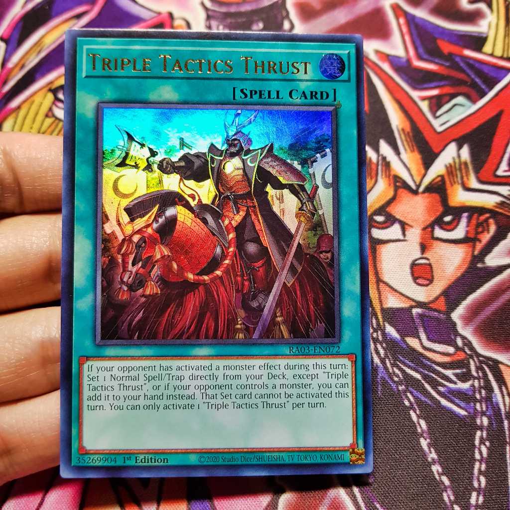 Triple Tactics Thrust (UR) – RA03-EN072 – Ultra Rare – 1. Auflage – Yu-Gi-Oh! Sammelkarte