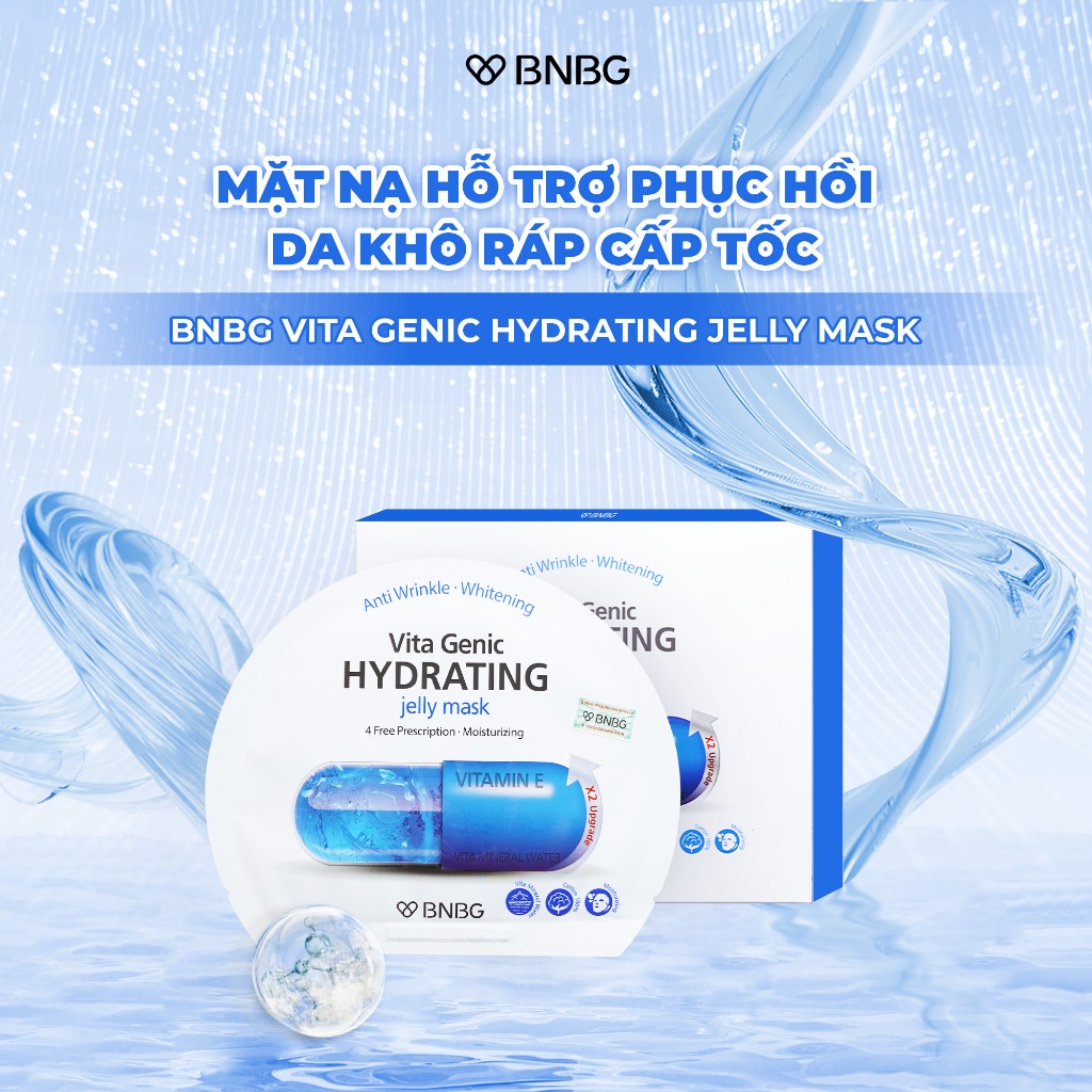 Ảnh Combo 10 Mặt Nạ BNBG Mix Hỗ Trợ Phục Hồi Da BNBG Vita Genic Jelly Mask 30mlx10 2