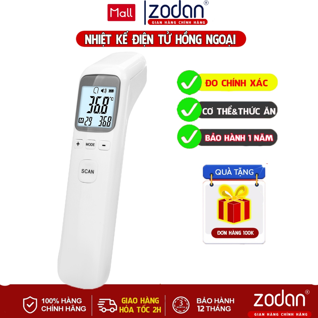 [BH 1NĂM] Nhiệt kế điện tử hồng ngoại ZODAN F1803 Bảo Hành 1 Năm ...