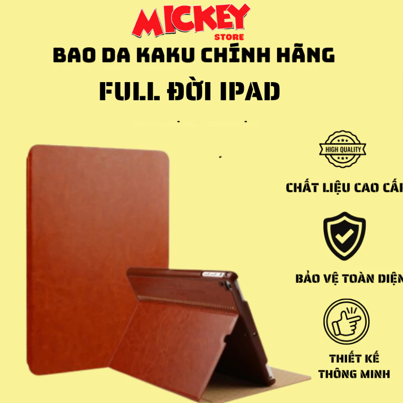 Bao da Kaku iPad M4,M5 PRO 9.7 ipad 5 6 air 1 2 gen 6 7 8 9 10.2 Pro 11 2021 air 4 10.9 mini 1234567