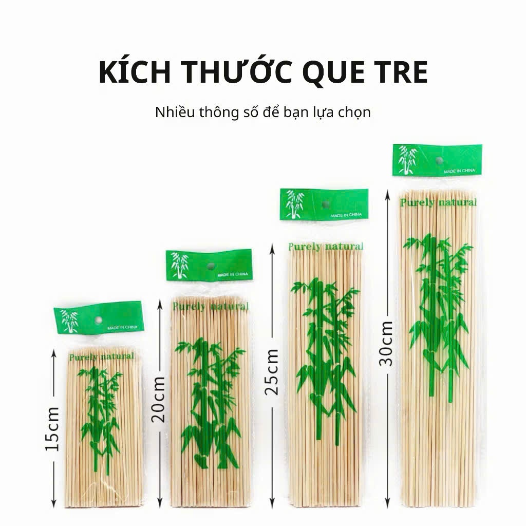 500g xiên tre nướng thịt dùng xiên đồ ăn nhanh