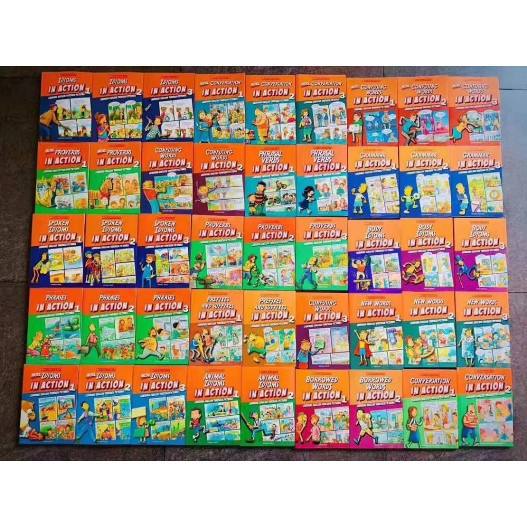 Sách - Scholastic in action - 45 books (Có hộp đựng) TẶNG FILE