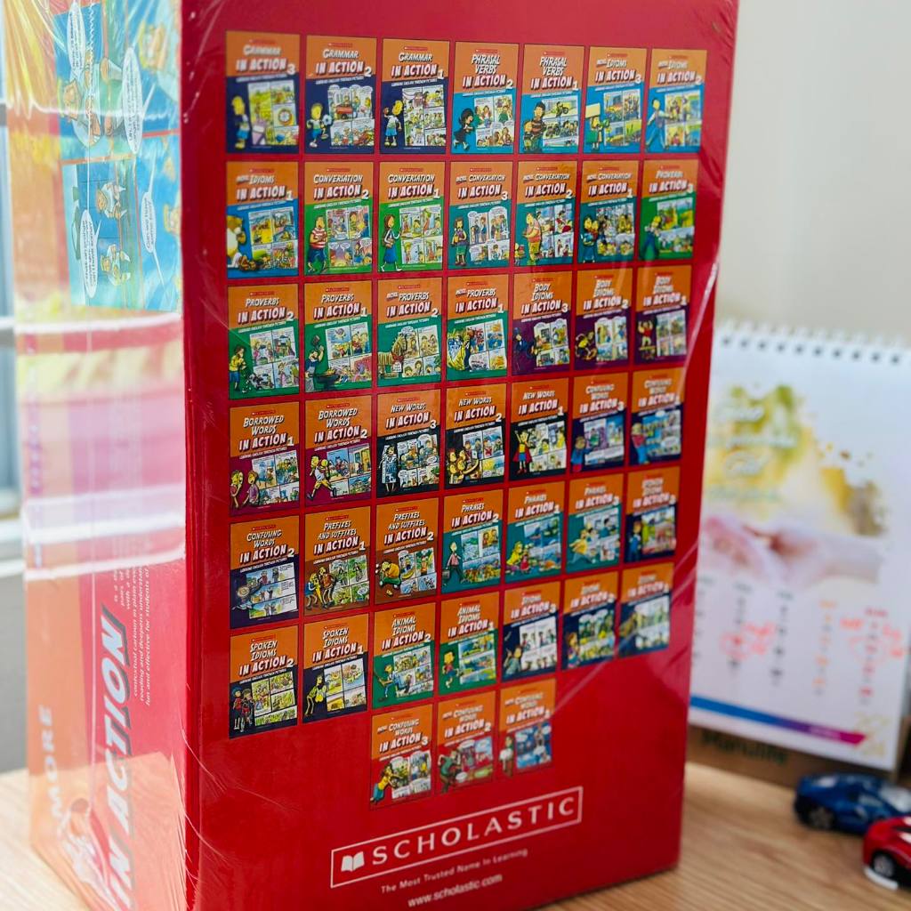 Sách - Scholastic in action - 45 books (Có hộp đựng) TẶNG FILE