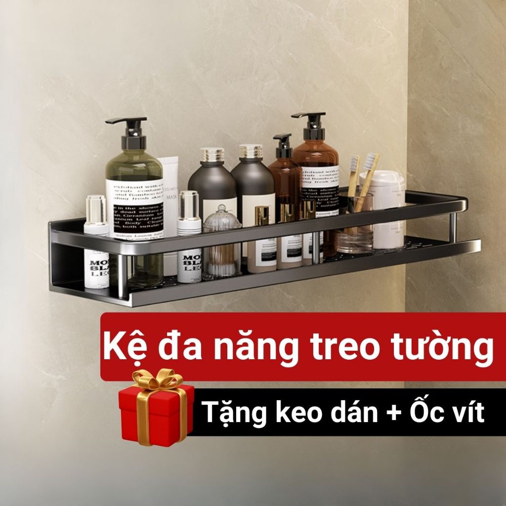 Kệ đa năng treo nhà tắm nhà bếp Uchan Tặng keo dán và ốc vít Kệ nhà t...
