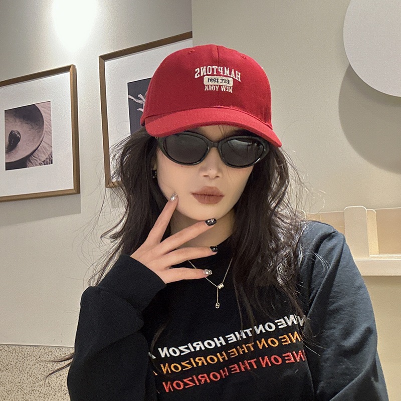 LOVIVISAIGON/Mũ kết bóng chày form vải mềm thêu chữ Hamptons, nón lưỡi trai chống nắng nam nữ thể thao vintage ulzzang | BigBuy360 - bigbuy360.vn