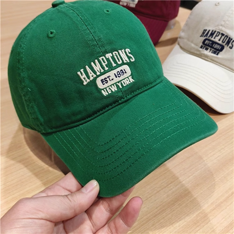 LOVIVISAIGON/Mũ kết bóng chày form vải mềm thêu chữ Hamptons, nón lưỡi trai chống nắng nam nữ thể thao vintage ulzzang | BigBuy360 - bigbuy360.vn