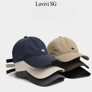 LOVIVISAIGON/Mũ kết bóng chày nam nữ thể thao thêu gấu bắc cực, nón lưỡi trai chống năng form vải mềm