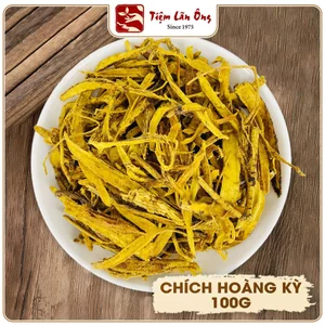 Chích hoàng kỳ 100g, hoàng kỳ tẩm mật sao vàng hạ thổ, bổ khí huyết, tốt cho sức khỏe