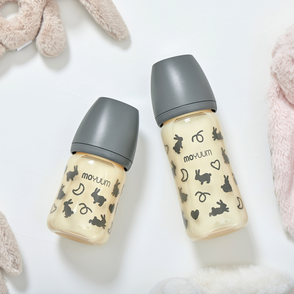 Ảnh Bình sữa PPSU Moyuum - Thỏ đen - 170ml - Kèm núm 1 4