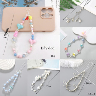 IK Dây Đeo Điện Thoại Di Động Charm Hạt Nhiều Mẫu Dễ Thương M15