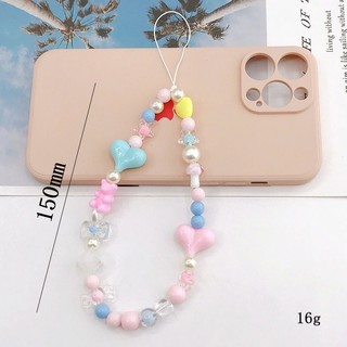 IK Dây Đeo Điện Thoại Di Động Charm Hạt Nhiều Mẫu Dễ Thương M15